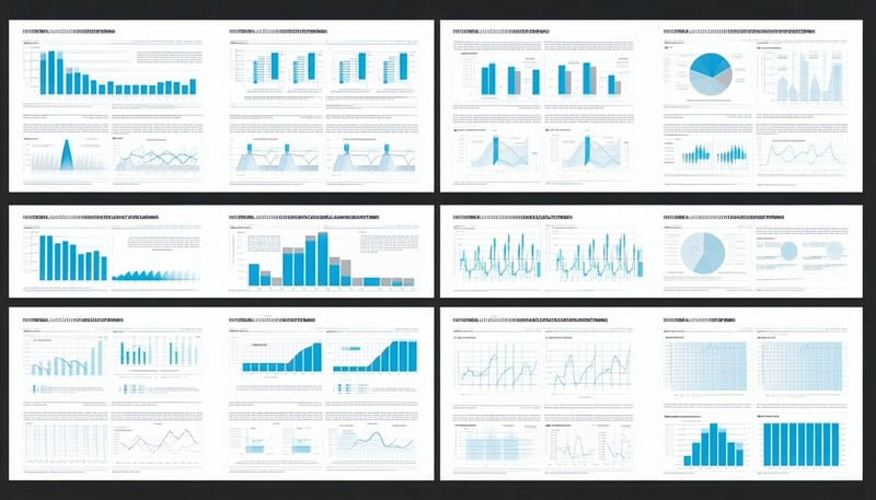 Painel de análises inteligentes da VALIA exibindo gráficos e indicadores de dados.